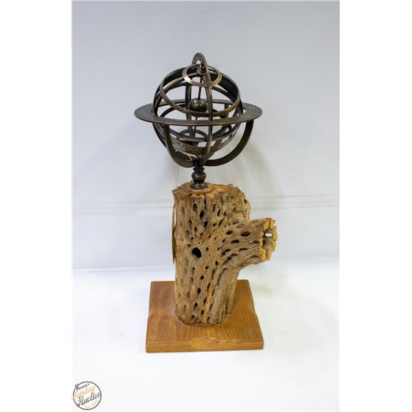 ZODIAC ARMILLARY SPHERE ON DRIED