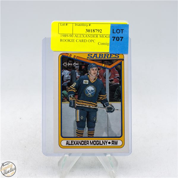 1989-90 ALEXANDER MOGILNY ROOKIE CARD OPC