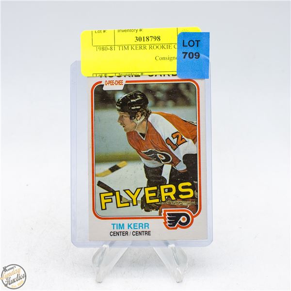 1980-81 TIM KERR ROOKIE CARD OPC