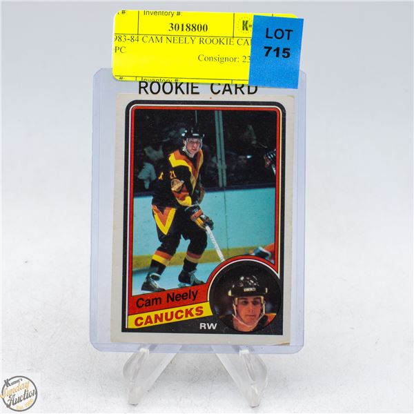 1983-84 CAM NEELY ROOKIE CARD OPC