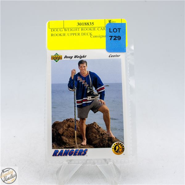 DOUG WEIGHT ROOKIE CARD STAR ROOKIE UPPER DECK