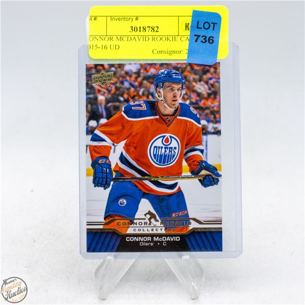 CONNOR MCDAVID ROOKIE CARD 2015-16 UD