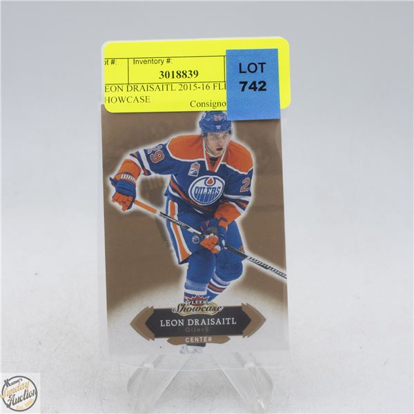 LEON DRAISAITL 2015-16 FLEER SHOWCASE