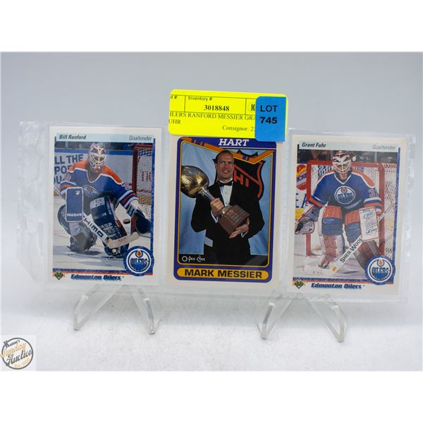 OILERS RANFORD MESSIER GRANT FUHR