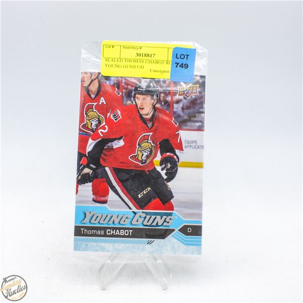 SEALED THOMAS CHABOT ROOKIE YOUNG GUNS UD