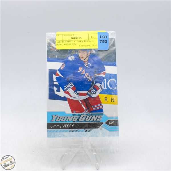 SEALED JIMMY VESSEY ROOKIE YOUNG GUNS UD