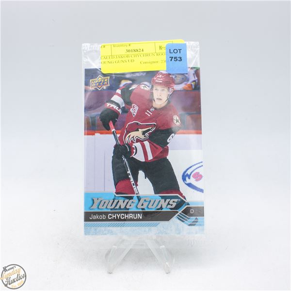 SEALED JAKOB CHYCHRUN ROOKIE YOUNG GUNS UD