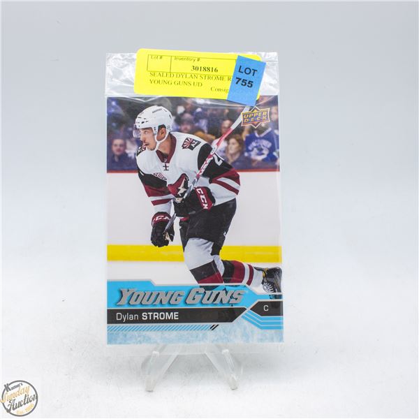 SEALED DYLAN STROME ROOKIE YOUNG GUNS UD