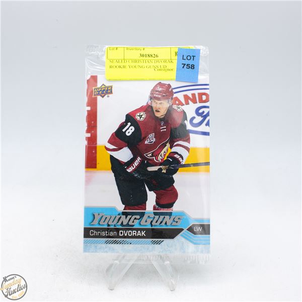 SEALED CHRISTIAN DVORAK ROOKIE YOUNG GUNS UD