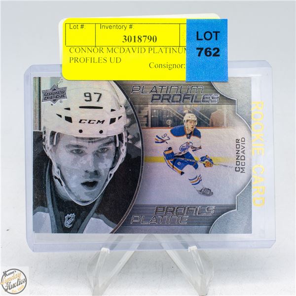 CONNOR MCDAVID PLATINUM PROFILES UD