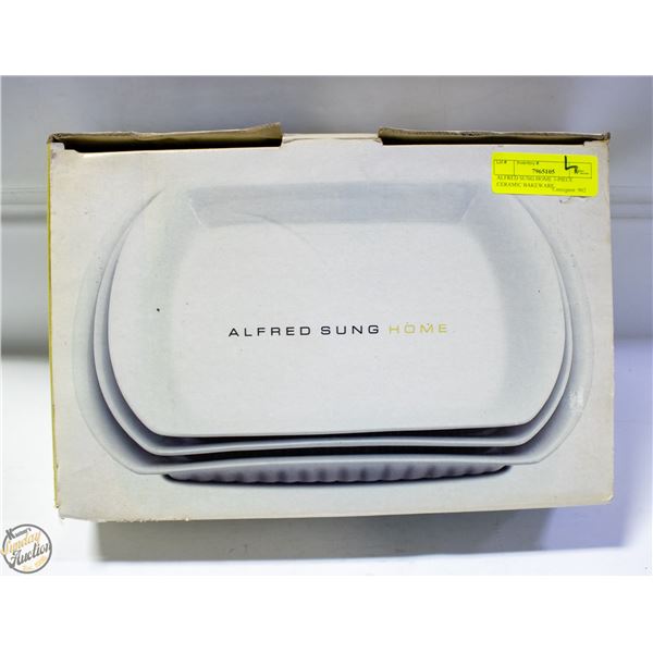 ALFRED SUNG HOME 3-PIECE CERAMIC BAKEWARE