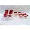 Image 1 : VINTAGE RUBY RED KINGS CROWN ALL TOGETHER-ESTATE