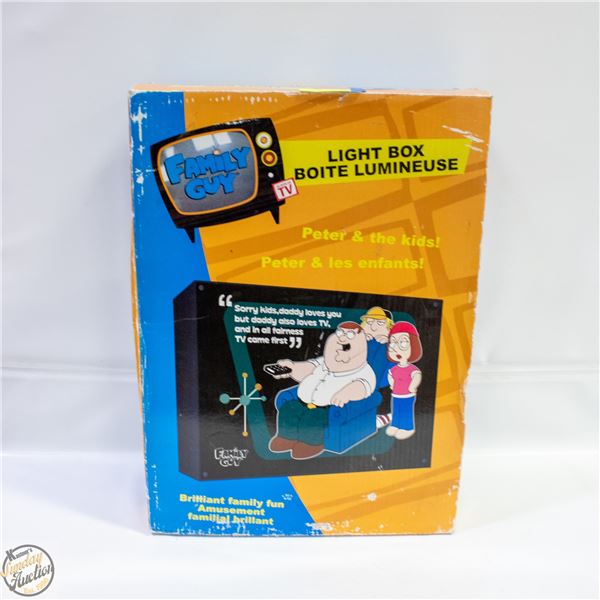VINTAGE FAMILY GUY LARGE LIGHT BOX LAMP IN