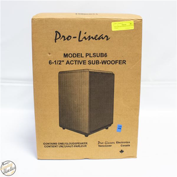 PRO LINEAR POWERED SUB WOOFER W BOX