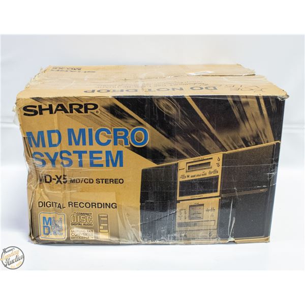 SHARP MICRO STEREO SYSTEM W BOX