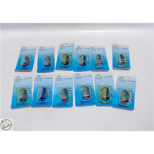 12 NEW ASSORTED FISHING HOOKS JACKFISH/SALMON
