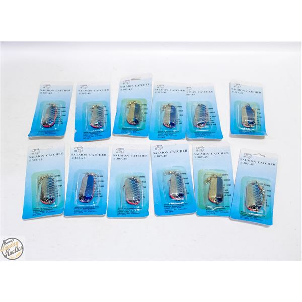 12 NEW ASSORTED FISHING HOOKS JACKFISH/SALMON