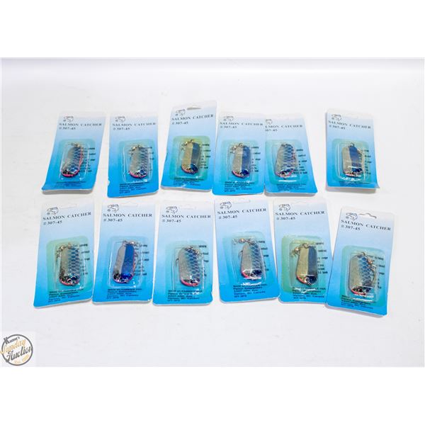 12 NEW ASSORTED FISHING HOOKS JACKFISH/SALMON