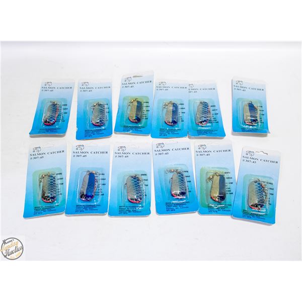 12 NEW ASSORTED FISHING HOOKS JACKFISH/SALMON