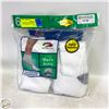 Image 1 : ANKLE SOCKS WHITE 12-16 SIZE 6-PACK FRUIT OF THE