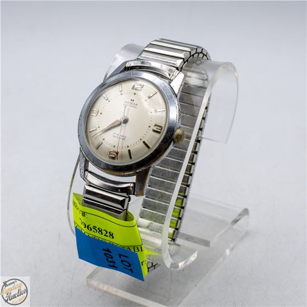 OEBRA AUTOMATIC INCABLOC VINTAGE WATCH, RUNS
