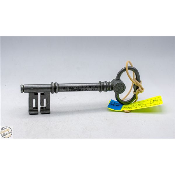 FRANKLIN MINT COLLECTORS SOCIETY SKELETON KEY
