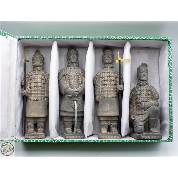 CHINESE TERRACOTTA WARRIORS IN ORIGINAL BOX