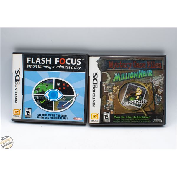 PAIR OF NINTENDO DS VIDEO GAMES