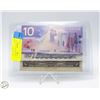Image 2 : LOT OF 3 - 1937, 1971 AND 2001 TEN DOLLAR BILLS