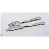 Image 1 : SILVER KNIFE AND FORK MARKED "800"