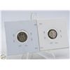 Image 2 : LOT OF 2 - 92.5% SILVER 3 PENSE