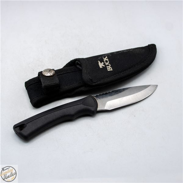 GENUINE BUCK KNIFE IN A SHEATH