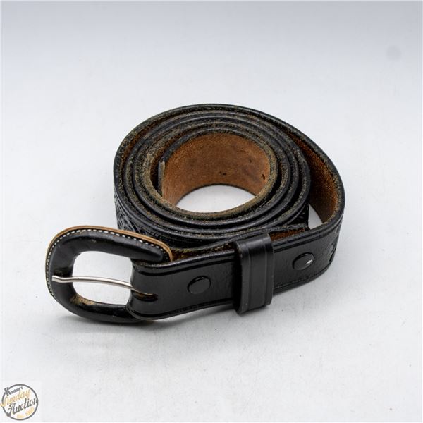 GENUINE COWHIED LEATHER WESTERN BELT, SIZE 40