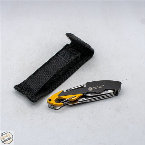 MULTI-FUNCTION POCKET KNIFE IN SHEATH