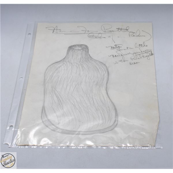 MARY BORGSTROM ORGINAL POTTERY DRAWING