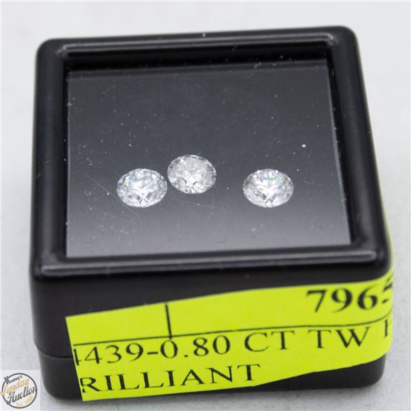 #4439-0.80 CT TW FULL CUT ROUND BRILLIANT