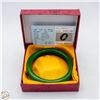 Image 1 : #4441-EMERALD GREEN JADE BANGLE WITH