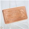 Image 1 : #4445-1 TROY OUNCE .999 COPPER BAR WITH