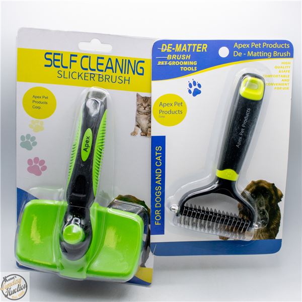 #4454-DOG AND CAT DE-MATTING BRUSH AND