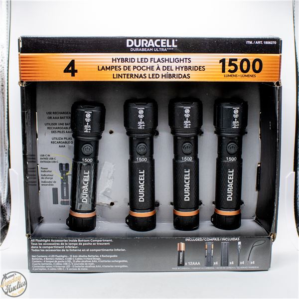 #4444-DURACELL 1500 LUMENS HYBRID