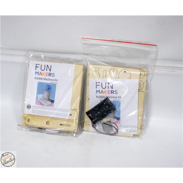 2 X BUBBLE MACHINE BUILDERS KITS