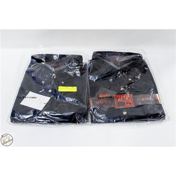 #4461-2 BLACK SHIRTS LONG SLEEVE SZ 3XL