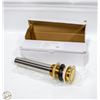 Image 1 : 2 X OLLIE NICKEL POPUP DRAINS BRUSHED GOLD
