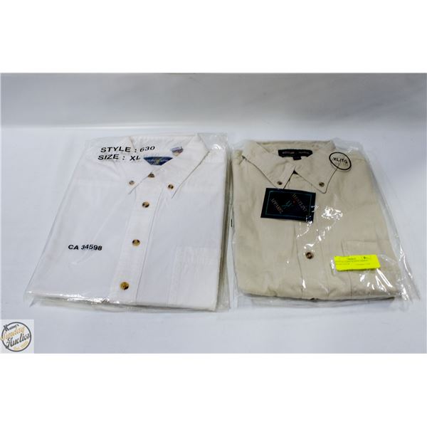 #4459-2 XL LONG SLEEVE SHIRTS CREAM COLOR
