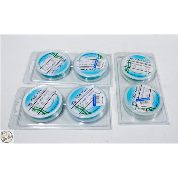 4 X 110 YARDS MONOFILAMENT FISHING LINE 2 X 30 AND