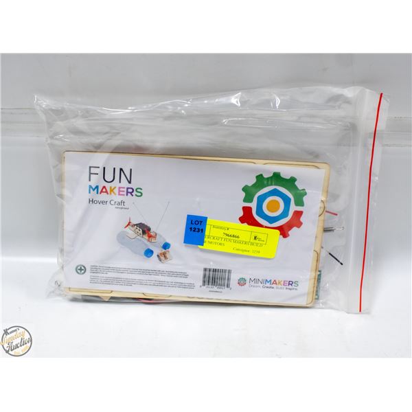 HOVERCRAFT FUN MAKERS BUILD KIT W/MOTORS