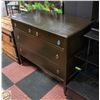 Image 1 : WOOD BROWN SIDE BUFFET WITH 4 DRAWERS 36"X42"X21