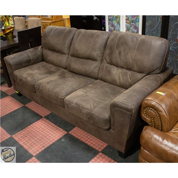 BROWN 3 SEATER COUCH