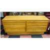 Image 1 : ESTATE SOLID DARK OAK WOOD 4-DRAWER DRESSER
