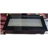 Image 1 : BLACK ELECTRIC FIREPLACE 36"X22"